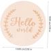 Ukcoco Baby Toys | 14-Piece Milestone Discs & Biting Toys for Newborns | Durable Wooden Baby Memory Set - Buy Online on GoSupps.com