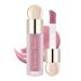 Facial blush with face brush liquid blush for the cheeks long -lasting and smooth liquid blush creamy formula light blush wiped waterproof waterproof liquid rouge #03 003 blush 7.5 ml (1 Pack)