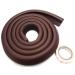 AKORD 2 METRE SAFETY EDGE PROTECTION FOR CHILD/BABY/KID/TODDLER - COVER FURNITURE CORNERS/EDGES - BABY PROOFING (Dark Brown)