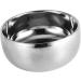 Premium Silver Shaving Bowl with Lid | Durable Alloy Smooth Edge & Non-Slip Design | Essential Wet Shave Tool for Men s Grooming - Buy Online on GoSupps.com