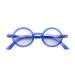 LONDON MOLE Eyewear | Moley Reading Glasses | Round Glasses | Cool Readers | Stylish Reading Glasses | Men's Women's Unisex | Spring Hinges Transparent Blue 2.5 x
