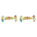 Mipcase 6 Pcs Wood Toys Wooden Toys Robot Toys Parrot Toys Bells Bird Chewing Tool Foraging Toy Set Conical