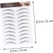 FOMIYES 6 Sheets Waterproof Eyebrow Stickers Artificial Eyebrow Imitation Eyebrow Brow Eyebrow Transfer Stickers Eyebrow Stickers Makeup Brow Sticker Eyebrow Tool - Buy Online on GoSupps.com