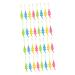 Partykindom 32 StK Small crocodile toothbrush Easy to grab orally toothbrushes Massage devices soft toothbrush toy grinder massage tools caricature detergent child pbt
