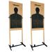 Highwild Adjustable Target Stand Base for Paper Shooting Targets Cardboard Silhouette - H Shape - USPSA/IPSC - IDPA Practice - Upgraded Version (2 Pack)