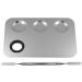 Cosmetic Makeup Palette BetterJonny Stainless Steel Makeup Palette with Spatula Professional Spatula Cosmetic Tool for Nail Art Eye Shadow Eyelash Makeup Style 1 - Buy Online on GoSupps.com