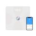 Leaone Bluetooth Body Fat Scale USB Rechargeable Smart Digital Bathroom Weight Scale Body Composition Analyzer with iOS & Android App for Body Weight Fat Water White 1Lb