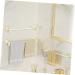 STOBAZA Towel Rod 2pcs Cream Towel Holder Bathroom Rack Organizer Towel Rack No Trace Stickers Double Pole Bath Towel - Buy Online on GoSupps.com