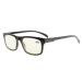 Eyekeper UV protection glare protection blue rays scratch-resistant objective orange tinted lenses computer reading glasses Readers men +2.50 gray/yellow lens