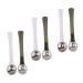 POPETPOP POPETPOP Set of 6 Zinc Alloy Eye Cream Spoons for Women Massage Sticks for Absorption and Reduction of Under-Eye Puffiness