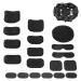 19 parts/set universal helmet pad helmet upholstery helmet upholstered motorcycle helmet replacement accessories helmet upholstery set bicycle helmets helmet pads reduces the helmet movement and offers painless protection