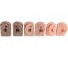 Flexible Silicone Ear Model 3 Colors, Waterproof & Realistic for Beauty Practice - Buy Online on GoSupps.com