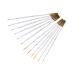 FOMIYES 2 Set Craft Fine Detail Brush Painting Small Detail Paint Brush Watercolor Paint Watercolor Miniature Paint Kids Coating Acrylic Child White Bamboo