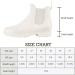 Babaka Women's Waterproof Ankle Rain Boots - Anti-Slip Chelsea Booties in White - Size 5.5 - Buy Online on GoSupps.com