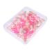 SOESFOUFU 50pcs Double Ended Eyeshadow Brush Eyeshadow Sponge Stick Eye Shadow Brush Makeup Pink Plastic