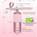 Pteanecay Airbrush Set - Handheld Airbrush Compressor Cordless Automatic Pink Metal for Nail Art Cosmetics Cake Decorating - Buy Online on GoSupps.com