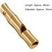 VGEBY 2Pcs Mini Survival Brass Whistles for Camping Hiking - Loud Signal Whistles - Buy Online on GoSupps.com