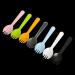 100 PCS Mini Plastic Sporks - Disposable Forks and Spoons for Camping, Parties, Weddings - Small White Sporks - Buy Online on GoSupps.com