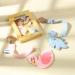 Silicone Teether Toy Set for 3 Months+ Boys and Girls - BPA Free, Freezer Safe - Pink Flamingo Design - Buy Online on GoSupps.com