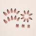 Justotry 24 Pcs Gold Swirl Stiletto False Nails Short with Heart French Press on Nails - Nail Glue Included | Almond Stick on Nails for Women - Black & Heart Design | Nail Art Fake Nails - Buy Online on GoSupps.com