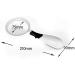 Portable Magnifier 3 Times Handheld with LED Light Reading Black and White Handle Glass Material Full of Stars - Buy Online on GoSupps.com
