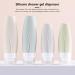 Dajidafu Travel Silicone Dispenser Bottle Shower Gel Toothpaste Makeup Squeeze Tube Refillable Leakproof Container Accessories Light Gray 90ML - Buy Online on GoSupps.com