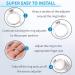 Invisible Spiral Ring Size Adjuster Set - Silicone Jewelry Guard for Loose Rings (8 Pack, 4 Sizes) - Tightener Resizer & Spacer for Perfect Fit - Buy Online on GoSupps.com