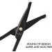 LIVINGO 3.75 Premium Curved Nose Hair Scissors with Safety Blades for Facial, Ear, and Eyebrow Trimming (Black) - Buy Online on GoSupps.com