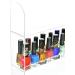 AMT Acrylic Nail Polish Wall Racks - Clear Display for 180 Bottles, Essential Oils Organizer with Microfiber Cloth - 6 Tier Storage Solution - Buy Online on GoSupps.com