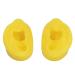 Reused Ear Mould Silicone Ear Model Waterproof 2PCS Yellow Easy to Install for Display