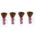 Frcolor 4 piece of hair cleaning brush hairdressing salon shaving brush barber multi -purpose brushes bear razor brush professional shaving brushes.
