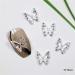 KACHIMOO 20pcs Metal Butterfly Nail Charms Silver 3D Nail Gems for Acrylic Nails DIY Craft | Nail Rhinestones & Art Accessories - Buy Online on GoSupps.com