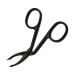 1/2 Curved Eyebrow Tweezers - Professional Eyebrow Scissors Curved Eyebrow Tweezers | Curved Scissors for Pulling Facial Hair Lightweight Hair Remover for Cutting Nose Hair 1 Item.
