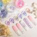 Luminous Glitter Face Set - 12 Fluorescent Chunky Sequins for Festival Makeup Face Nails & Hair | Masquerade Party Glitter - Buy Online on GoSupps.com