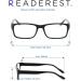 Readerest Blue Light Blocking Reading Glasses 1.50 Magnification | Anti Glare, Anti Eyestrain, UV Protection | Stylish Computer Glasses for Men and Women - Buy Online on GoSupps.com