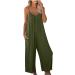 Womens Button Down Work Shirts Long Sleeve Bodysuit V Neck Romper - Black/Green - Small - Buy Online on GoSupps.com