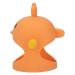 Silicone Baby At Ring Pacifier | Soothing 2-Stem Training Toy for Day & Night - Orange - Buy Online on GoSupps.com