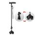 Non-Folding Right Handed Walking Stick with LED Light Lightweight with 2 Non-slip bases Walking Crutch Selfless dedication