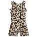 uideazone Gymnastics Leotard for Girls Biketards Sparkly Tank Ballet Unitard with Shorts Quick Dry One-Piece Outfits 3-7Years Aa-leopard 2 5/6 Years