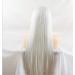 BGHJUE African Wig - White Long Straight Synthetic Lace Front Wig for Black Women | Soft & Heat Resistant Hair - Buy Online on GoSupps.com