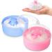 Baby Powder Container with Puff - 2Pcs Body Powder Puff with Handle Bath Powder Puff and Container Baby Puffs with Container Travel Kit - Makeup Puffs for Powder Talcum Powder with Puff for Women