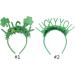 hgnxa Saint Patricks Day Green Glitter Tinsel Headband Head Bopper Irish Party Lucky Shamrock Hair Hoop Costume Accessory Type1 - Buy Online on GoSupps.com