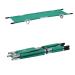 2 Fold Medical Stretcher Portable Aluminum Alloy Emergency Rescue Stretcher Patient Transport First Aid Stretcher Bed for Hospital Sports Venues Ambulance