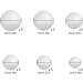 LOKIPA 30-Piece White Polystyrene Foam Balls Set for Art, Crafts, and Decor - 3-8cm Sizes - DIY & School Projects - Buy Online on GoSupps.com