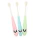 Iwowhero 3st travel toothbrush for children girls household ergonomic toothbrush child teeth brush children toothbrush teeth for daily use toothbrushes mass ABS sepi mini