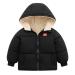 Kids4ever Baby Boys Girls Winter Coat Toddler Zipper Hooded Jacket Windproof Warm Fleece Outerwear Snowsuit with Two Pockets 12 Months-5 Years Black 18-24 Months