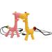 Cartoon Giraffe Pendant Mom Necklace | Baby Teething Chew Silicone Teether - Yellow - Buy Online on GoSupps.com