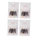 Baluue 40pcs Sponge Stick Sponge Applicator Double Ended Makeup Brush Lip Gloss Applicator Plastic Abs