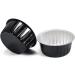 Beavorty 6-Pack Black Mini Heating Bowls & Aluminum Foil Wax Containers for Cake Baking & Hair Removal - Ideal for Melting Wax - Buy Online on GoSupps.com