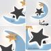 Buy Moon & Star LED Wall Lamp for Kids - Blue Wall Light with Switch & Cable | Perfect Decoration for Children's Room - Buy Online on GoSupps.com